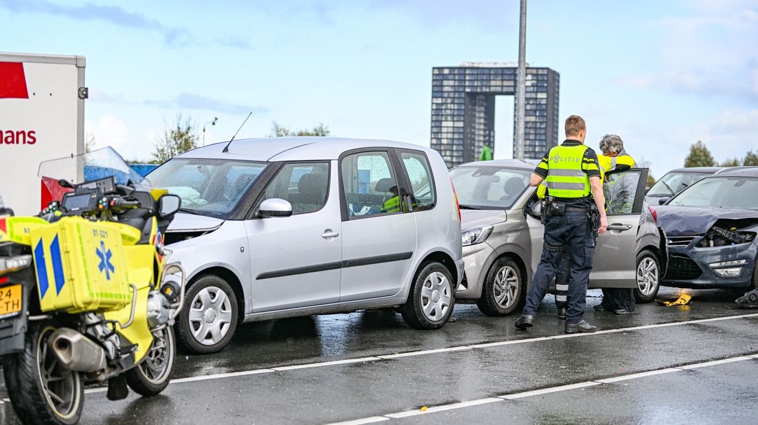 De kop-staartbotsing in Stad