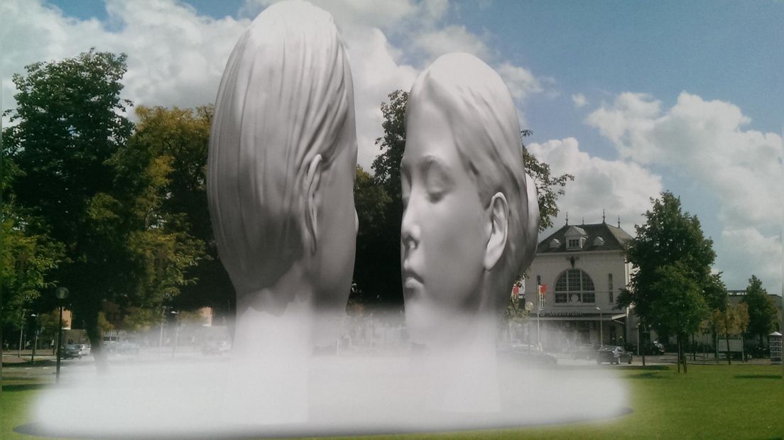 De fontein mei wetter