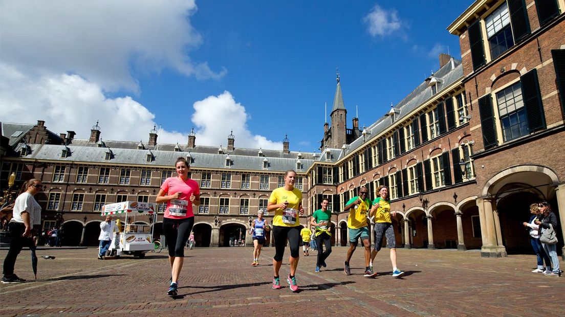 Urban Trail op het Binnenhof