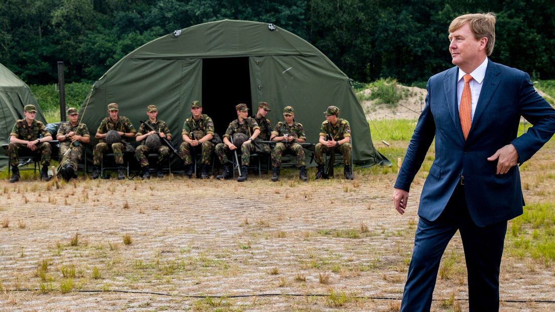 Koning Willem-Alexander in Soesterberg