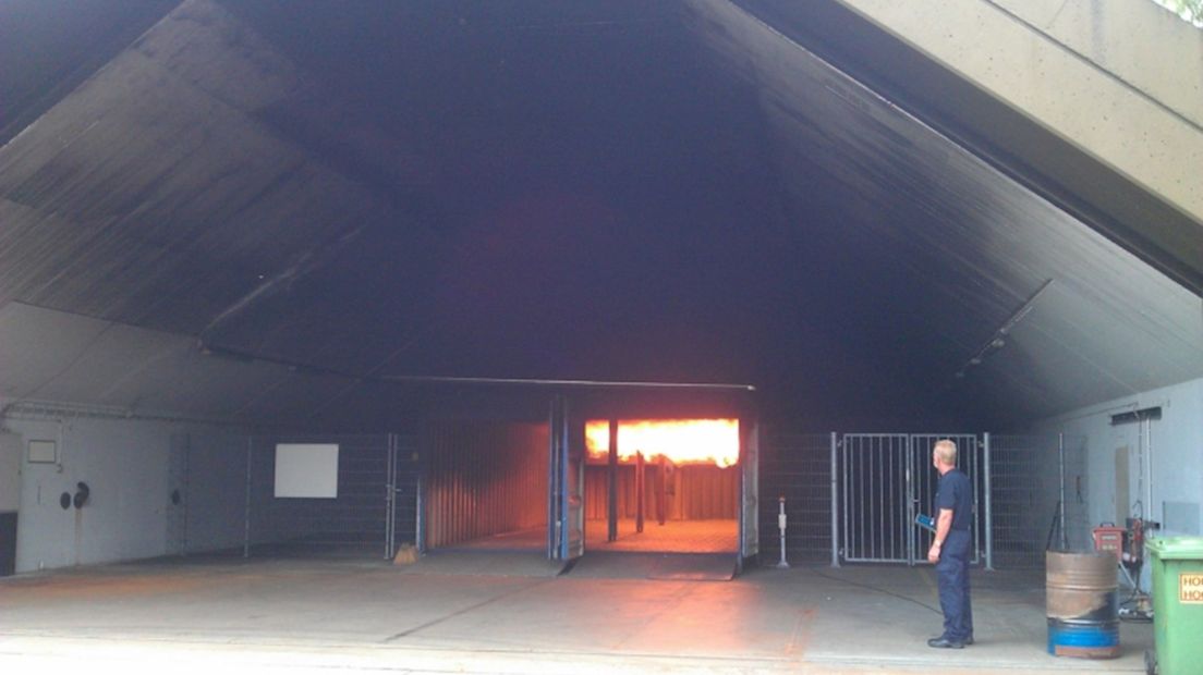 Brandweeroefening Luchthaven Twente