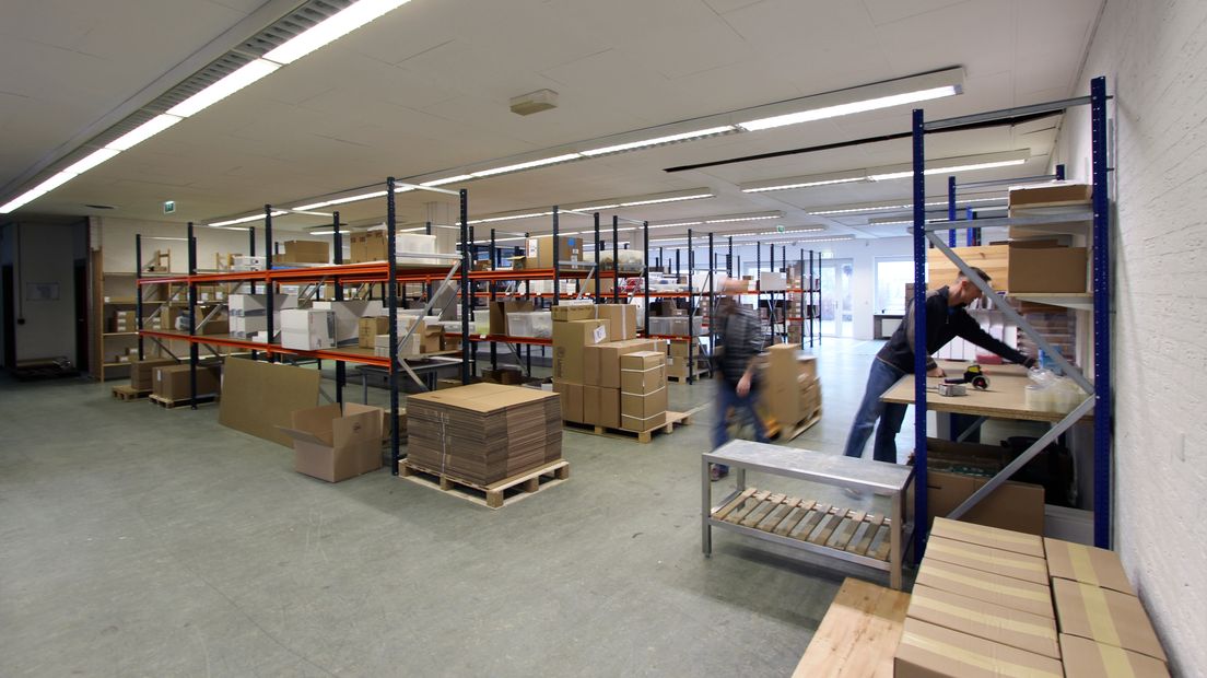 Magazijn nieuw pand Medisol in Vlissingen
