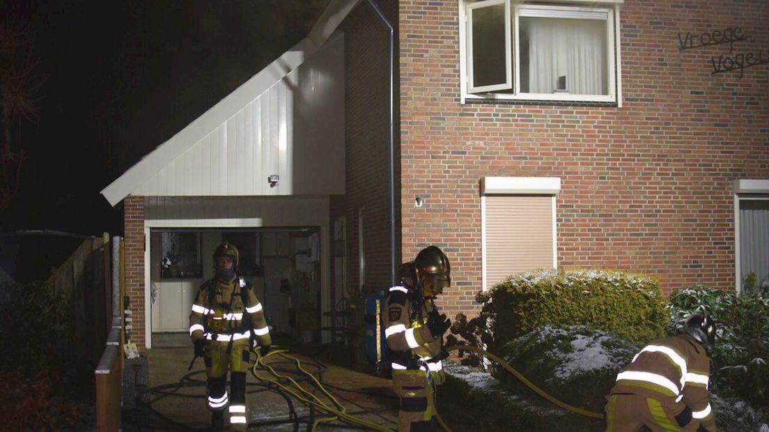 Brand in woning in Hardenberg