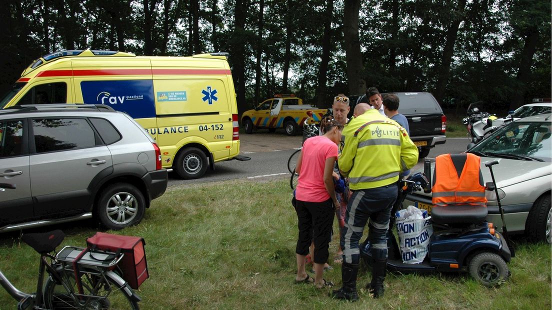 Ongeluk met scootmobiel in Rheezerveen