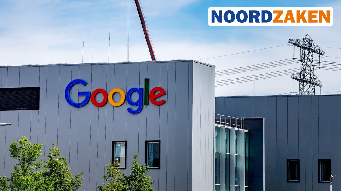 Het huidige datacenter van Google in de Eemshaven