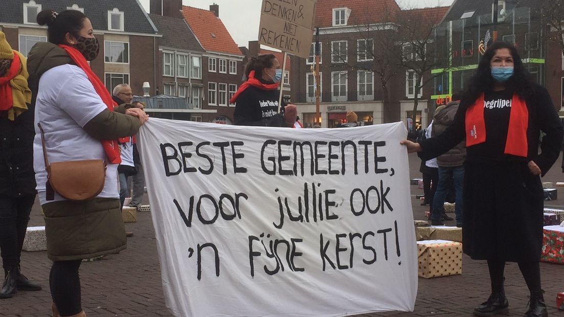 Manifestatie Intervence op Middelburgse Markt op dinsdag 8 december