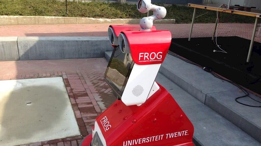Robot 'Frog' op The Gallery in Enschede