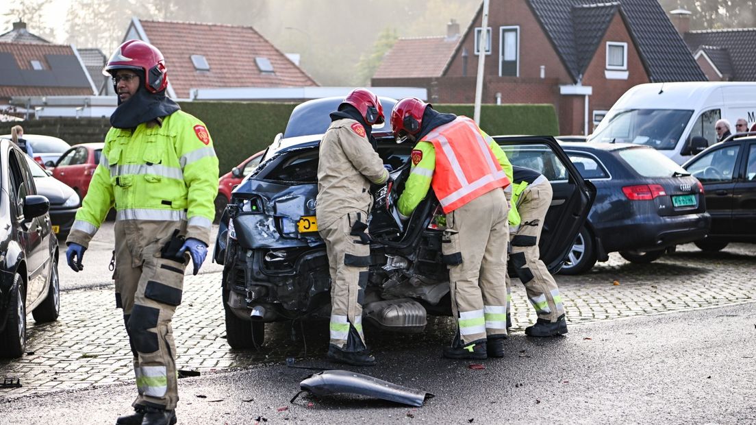 Een van de betrokken voertuigen
