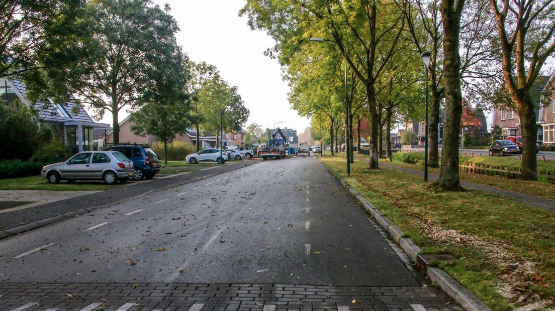 De Oostsingel is gedeeltelijk afgesloten