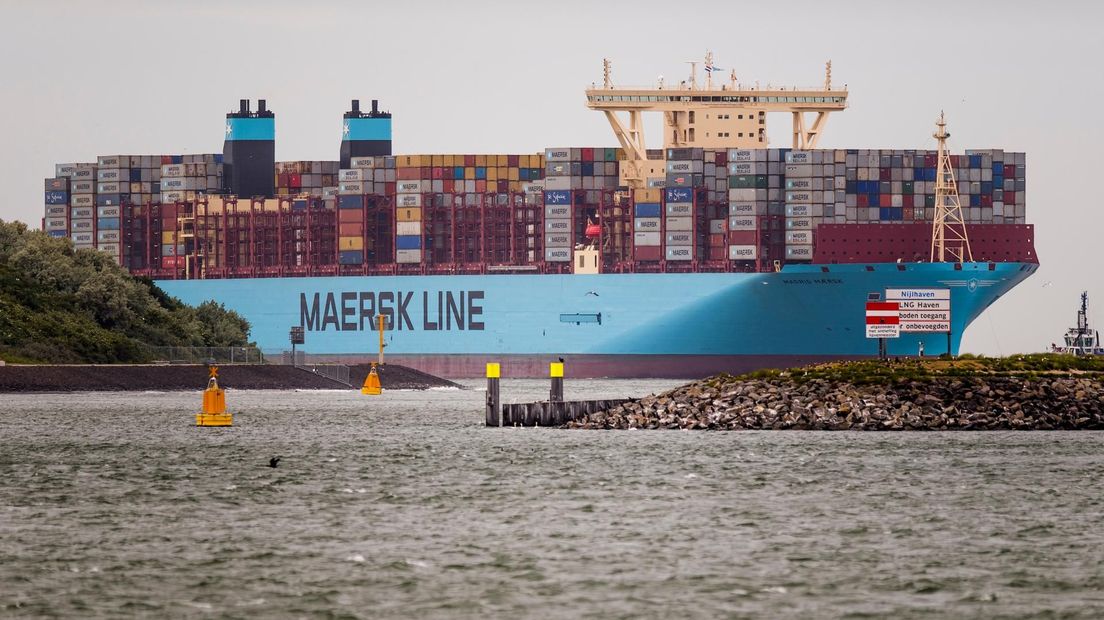 Een Maersk-schip.