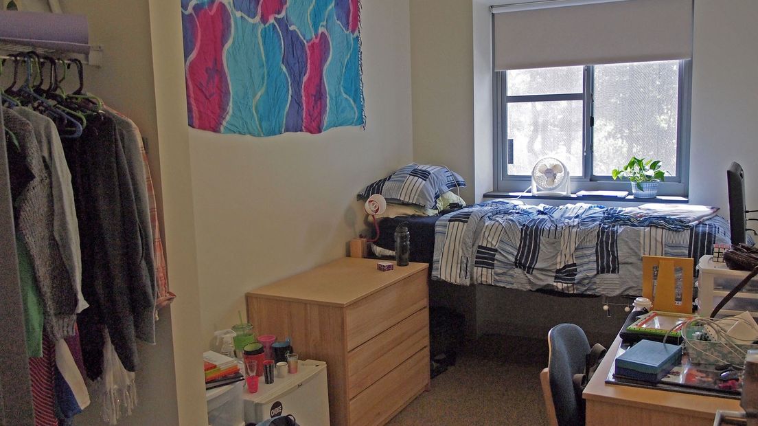 Een typische studentenkamer