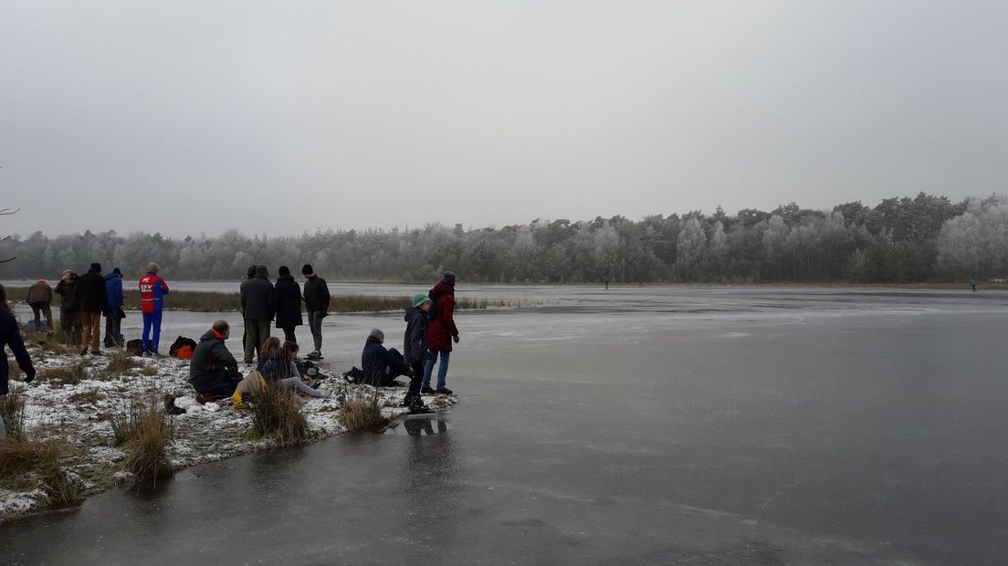 Schaatsers Leersumse Veld.