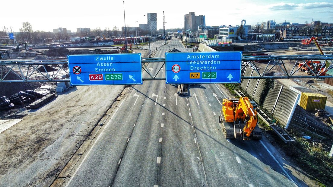 Werkzaamheden bij het Julianaplein