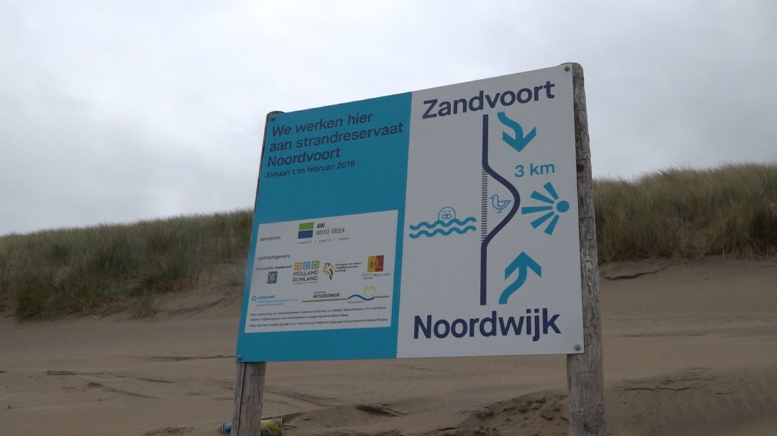 Dit bord staat aan het begin van natuurreservaat Noordvoort.