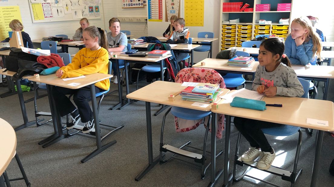 De helft van groep 6/7 van De Wieken in Winsum