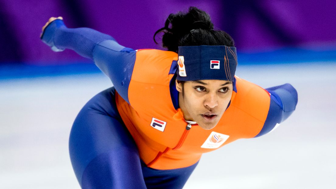 Anice Das debuteerde deze winter op de Olympische Spelen (Rechten: Koen van Weel/ANP)