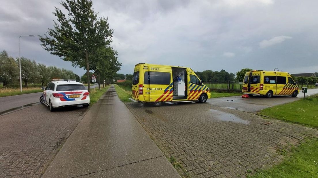 Hulpdiensten bij ongeluk