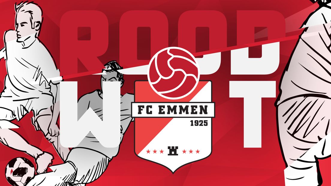 FC Emmen Rood Wit