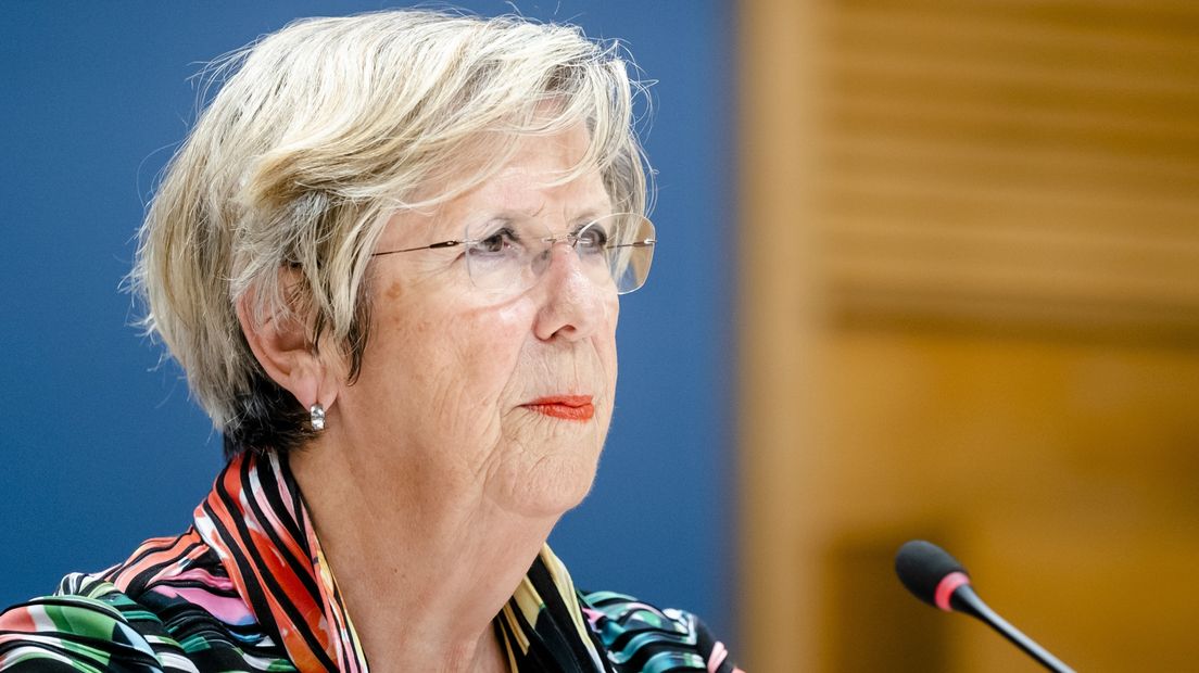 Oud-minister Annemarie Jorritsma (Economische Zaken) wordt onder ede gehoord