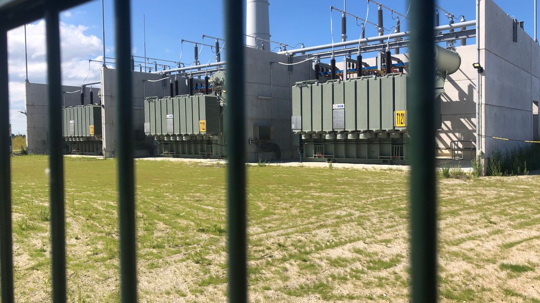 Transformatoren in het nieuwe hoogspanningsstation