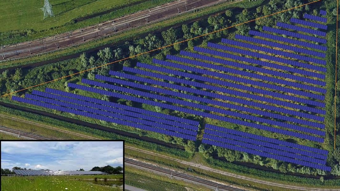 The solar field with 5500 panels has been in the sun for months, but the cables to the electricity grid have not yet been laid