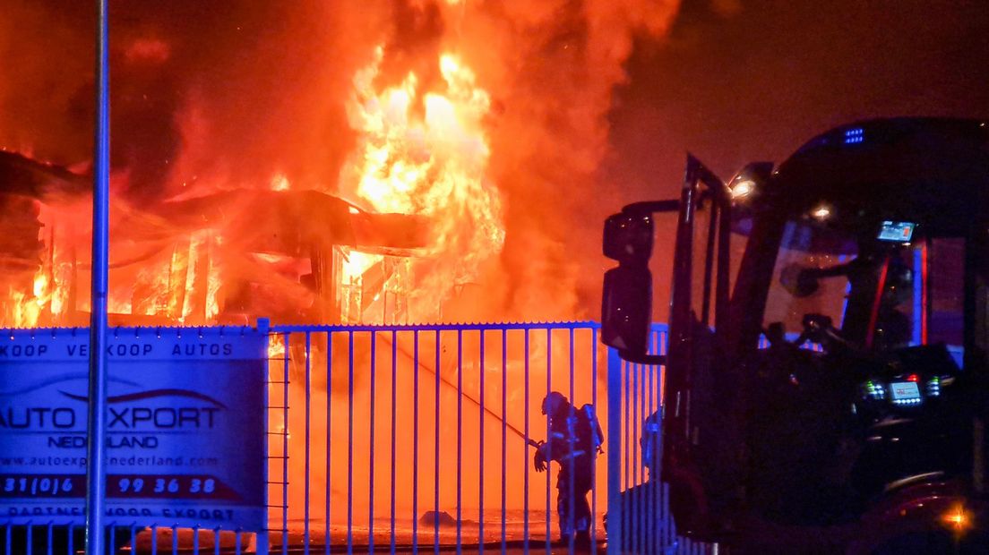 Uitslaande brand in Enschede