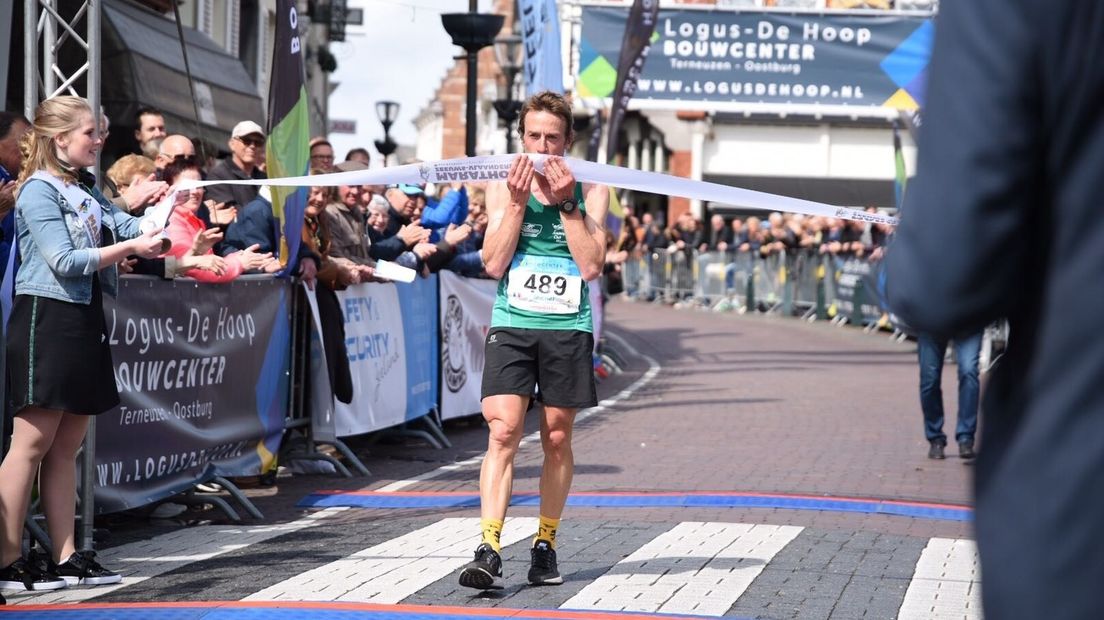 Michel Verhaeghe winnaar marathon Zeeuws-Vlaanderen