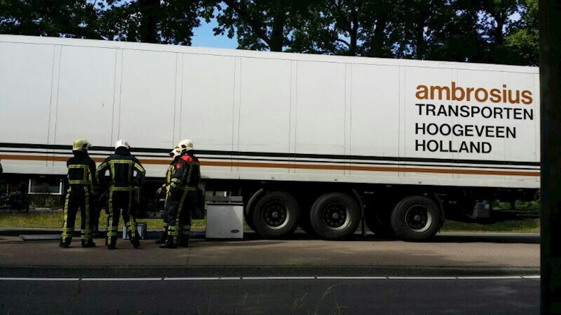Vloeistoflek trailer Enschede