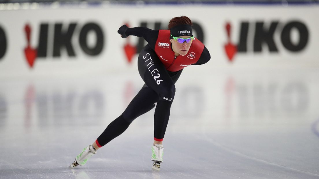 Jorien ter Mors, in actie namens Team IKO.