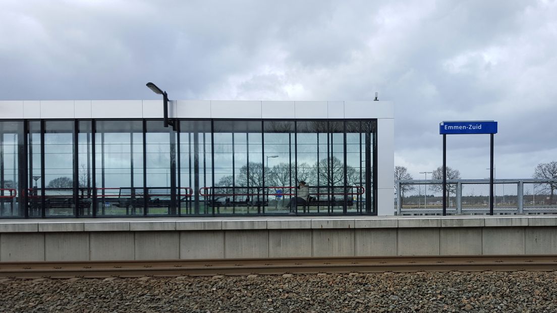 Het spoor mag worden verdubbeld bij station Emmen Zuid (Rechten: archief RTV Drenthe)