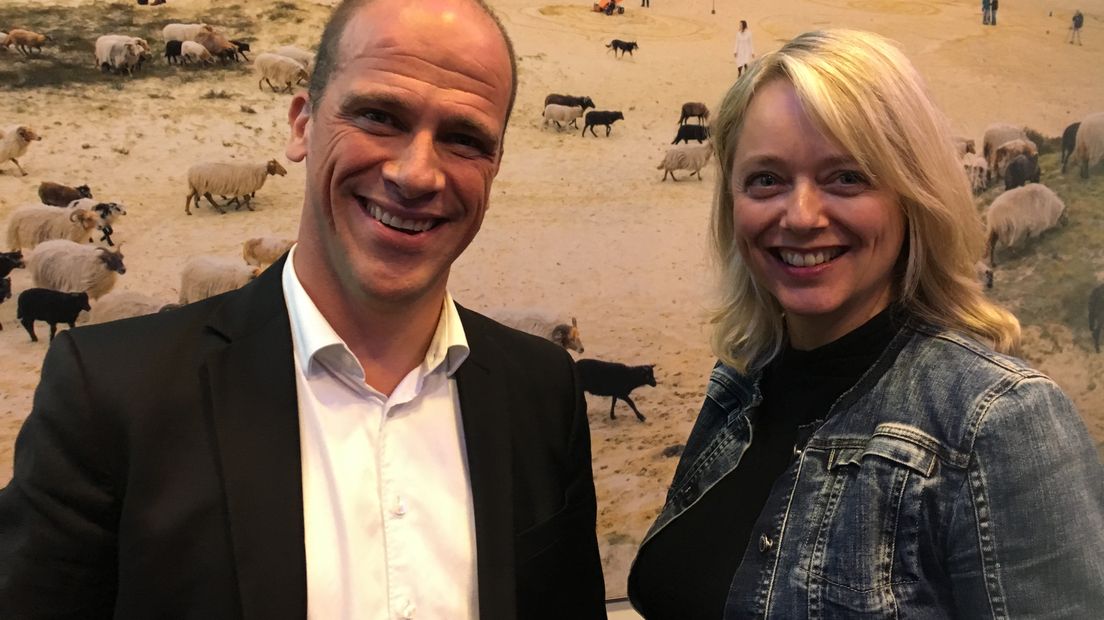 Diederik Samsom en Agnes Mulder (Rechten: Serge Vinkenvleugel/RTV Drenthe)