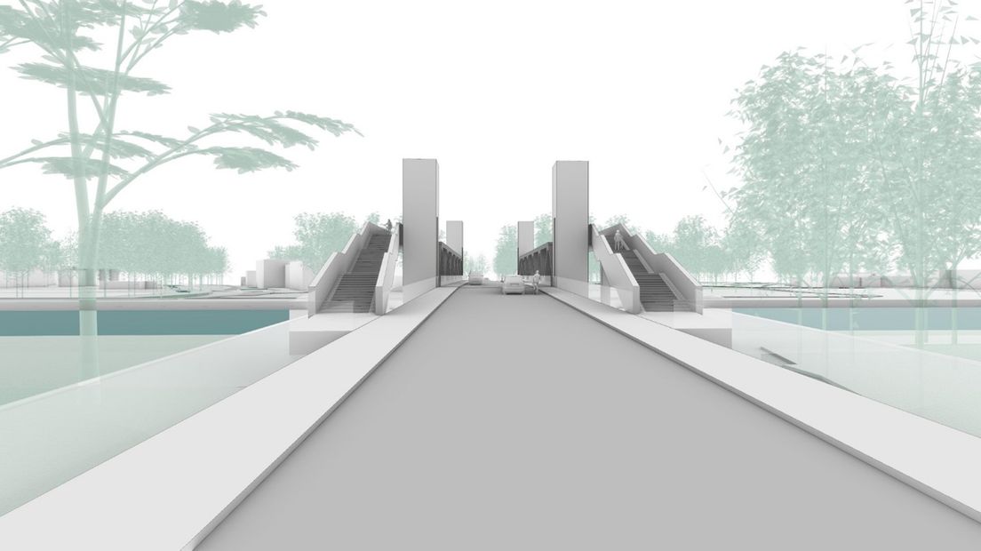 Een impressie van de nieuwe Gerrit Krolbrug