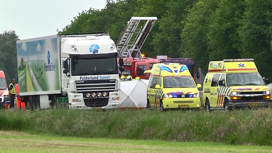 Ongeval op A28 bij De Wijk