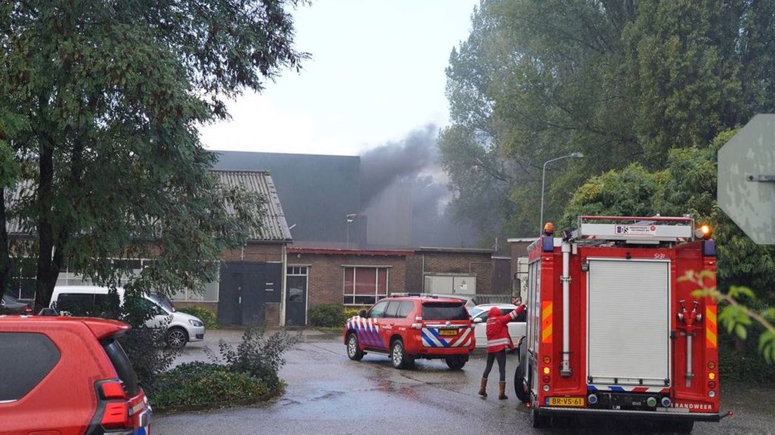 Grote brand in Doesburg, olie heeft vlamgevat