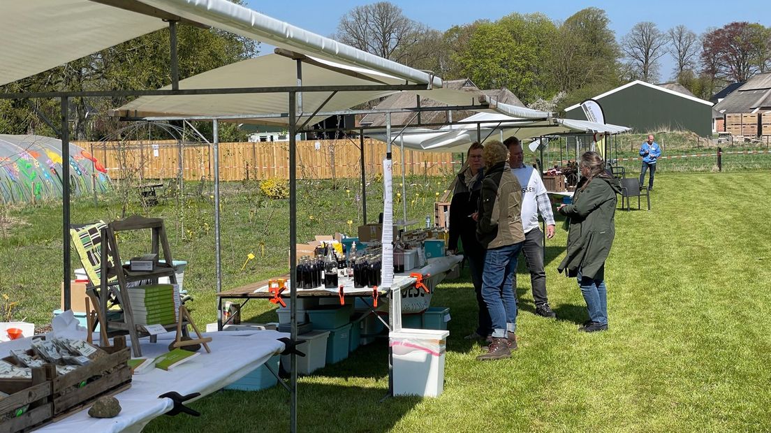 Op de Lyme Markt in Exloo is van alles te vinden
