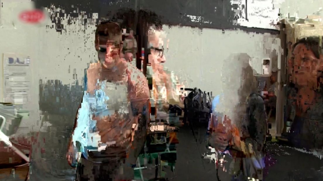 Delta storing haperend beeld blokjes