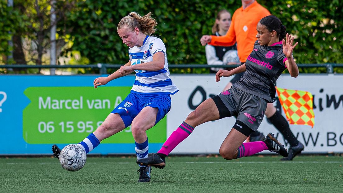 PEC Zwolle Vrouwen gaat onderuit in laatste competitieduel
