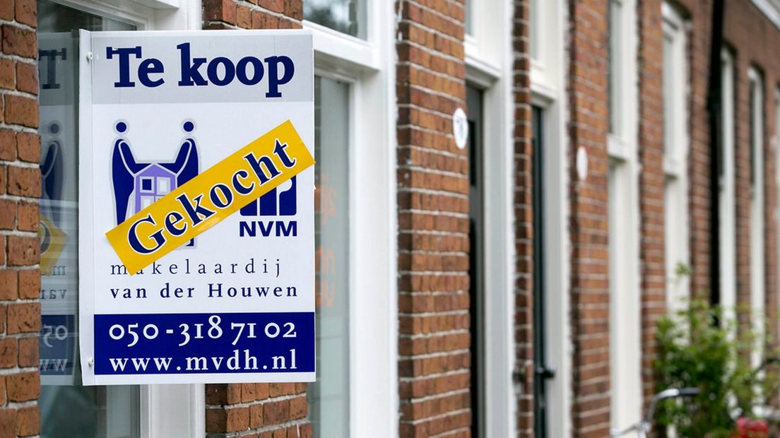 In de stad Groningen staan weinig huizen te koop