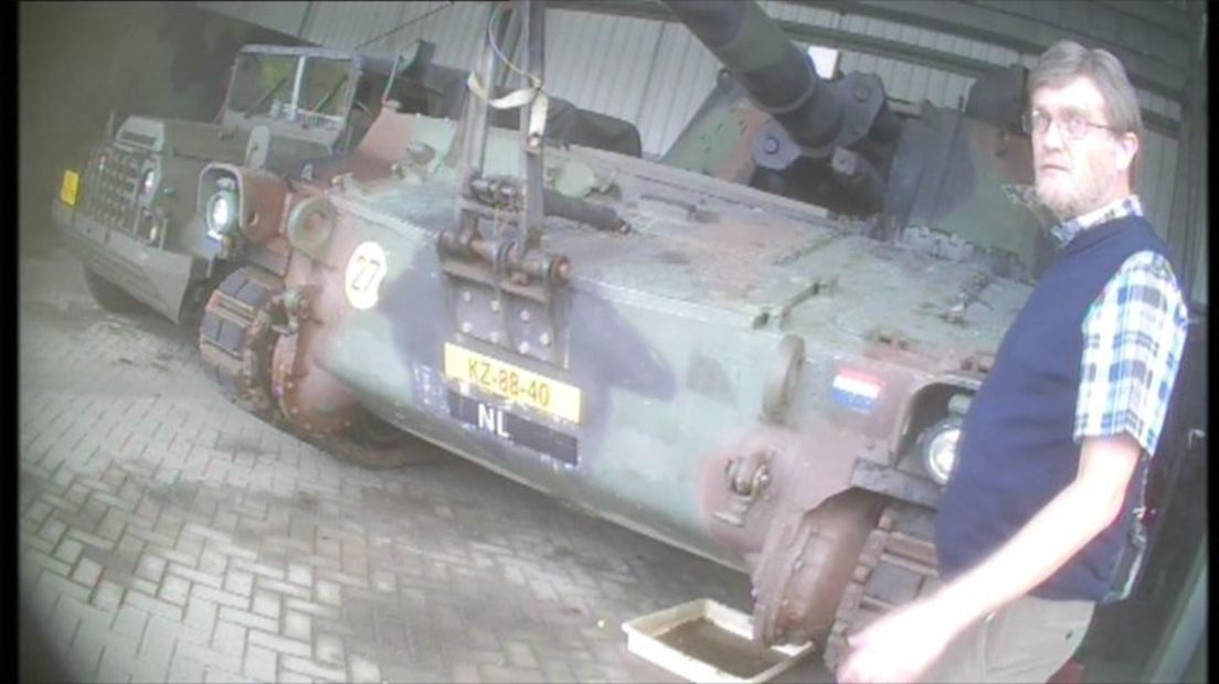 Alberto Stegeman op het terrein.