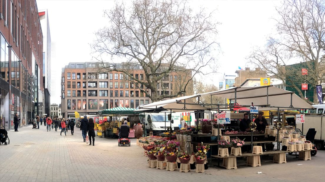 De markt op Vredenburg
