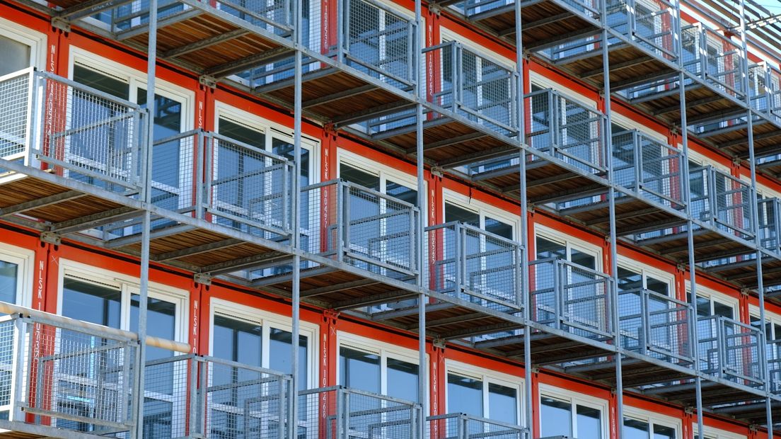Containerwoningen op het Suikerunieterrein