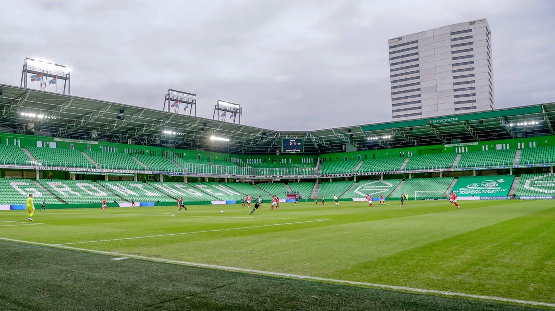 Wedstrijdbeeld tijdens FC Groningen - PSV