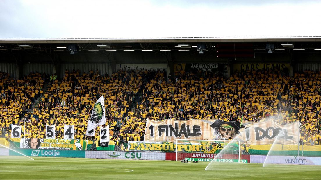 In eerste instantie heerste er nog een positieve sfeer bij ADO Den Haag- Excelsior
