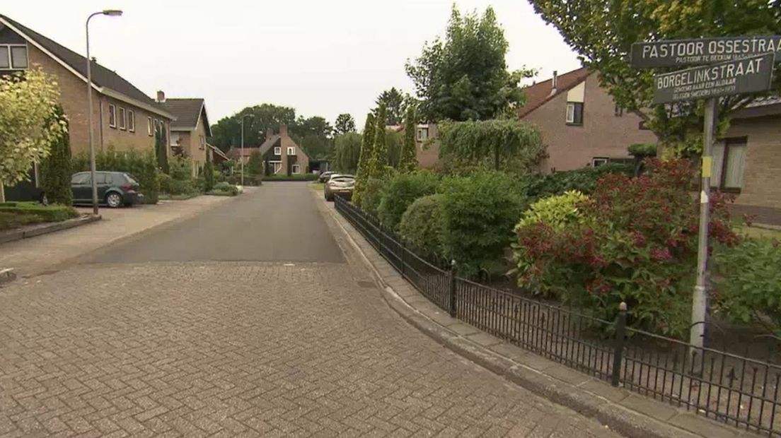De Borgelinkstraat Beckum, de plaats delict.