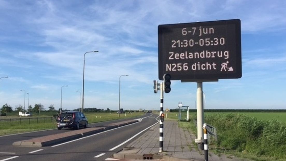 Zeelandbrug gaat drie nachten dicht