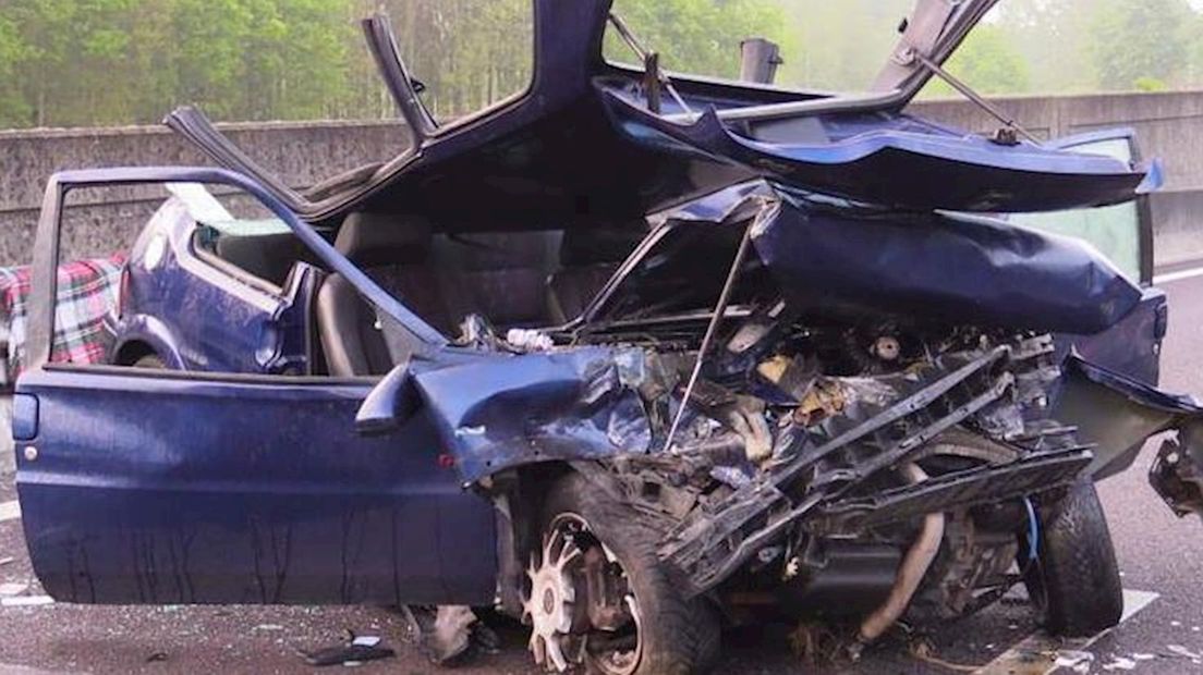 Ongeluk op A32 bij Meppel