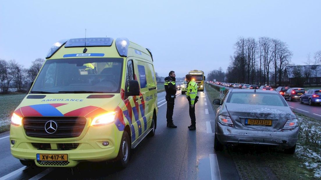 Ongeluk op N35 bij Wierden