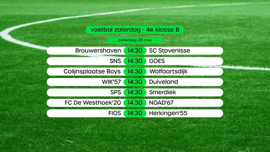Programma 4e klasse B, swipe voor stand