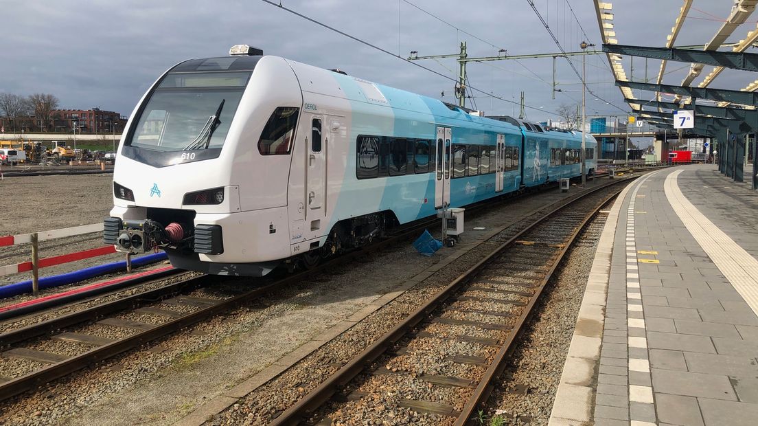 Een trein van Arriva