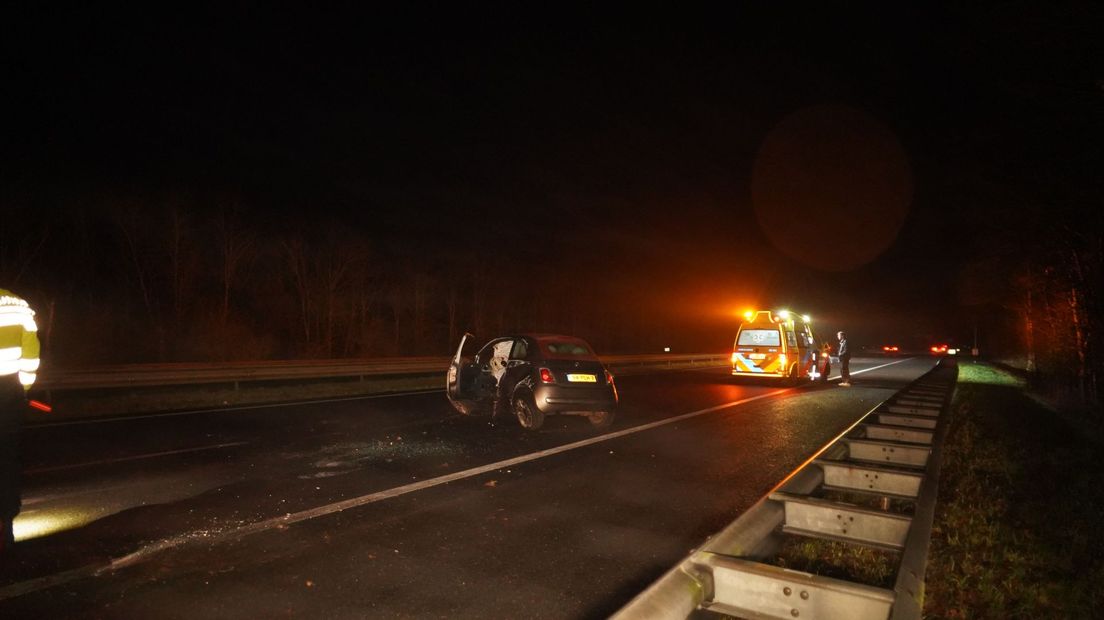 Cars slide off the A37 and A32 through slippery road surfaces